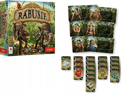 Lojë me letra Trefl Robbery Game, për familje, me strategji, me shumë ngjyra