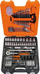 Set veglash Bahco S108, 108 pjesë, kuti plastike, portokalli