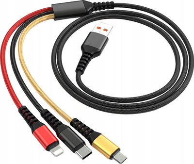 Set karikues 3 në 1 USB, kabllo Type C, adapter muri, i bardhë