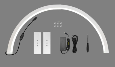 Козметичка LED ламба за маса N280, 50W, без сенка, црна