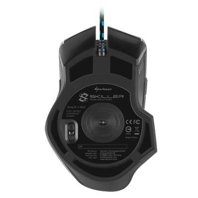 Гејминг глушец Sharkoon Skiller SGM1, 10800 DPI, со кабел, црн
