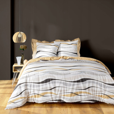 Set shtrati Douceur d'Intérieur Vagueline, 3 pjesë, 240 x 220 cm, natyrale