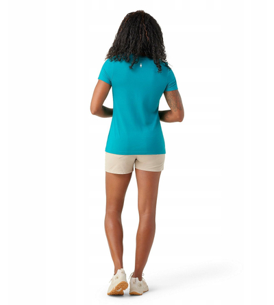 Bluzë outdoor Smartwool Women’s Sage Plant, pamuk Merino, slim fit, e gjelbër Deep Lake