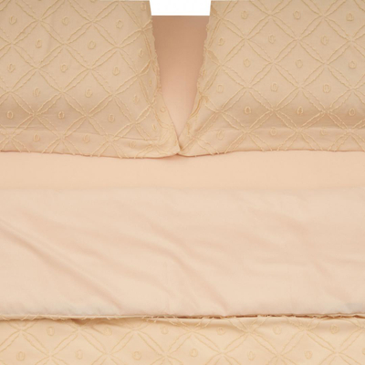 Set çarçafësh dopio Heinner Home, 220x240 cm, mikrofibër 100 GSM, krem