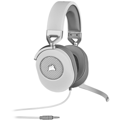 Kufje gaming Corsair HS65 Surround, 7.1, 3.5mm, të bardha