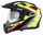 Helmeta moto Cassida Tour 2.0 X-tra, ECE 22.06, Pinlock ready, yellow fluo e zezë e kuqe gri