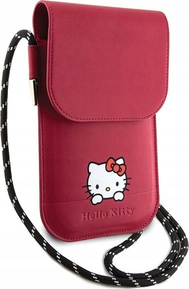 Çantë për telefon Hello Kitty Phone and Wallet Bag, me rrip shpatulle, rozë