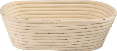 Shportë ratani për rritjen e brumit, ovale 32x16 cm, natyrale