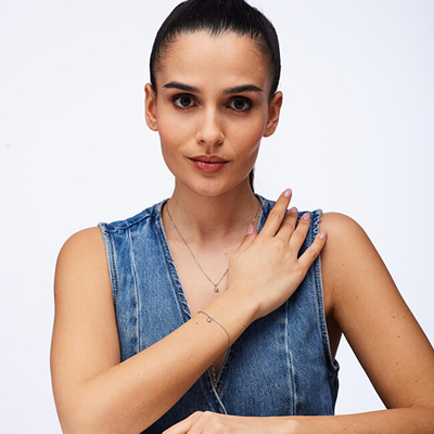 Set bizhuteri për femra Brosway BHKLE01 , qafore + byzylyk, i argjendtë