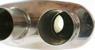 Qetësues shkarkimi TurboWorks LT 409SS, 57-51mm, çelik inox, ngjyrë argjendi