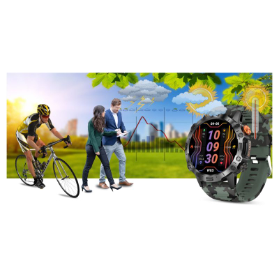 Smartwatch Gravity GT20 6, ekran AMOLED 1.43", Bluetooth 5.0, i zi