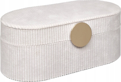 Kuti për bizhu Atmosphera Enya Velvet, 25.5cm, kadife, bezhë