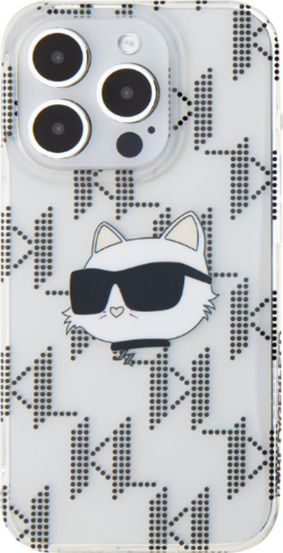 Mbulesë telefoni Karl Lagerfeld Choupette për iPhone 16 Pro Max, 6.9", plastike e fortë, transparente