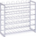 Mbajtës shishesh Zeller Metal Bottle Rack, 6 shishe, metal, i bardhë