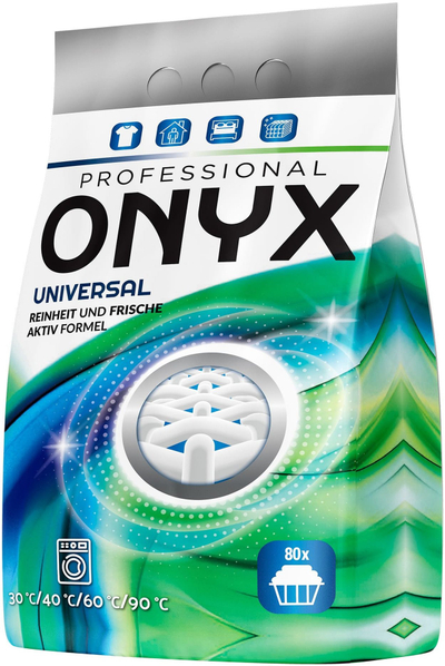 Detergjent pluhur Onyx Professional Universal, 4.4kg, për lavatriçe, për rroba me ngjyra