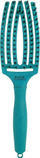 Furçë flokësh Olivia Garden Fingerbrush Care Iconic, qime derri edhe najloni, Blue Lagoon
