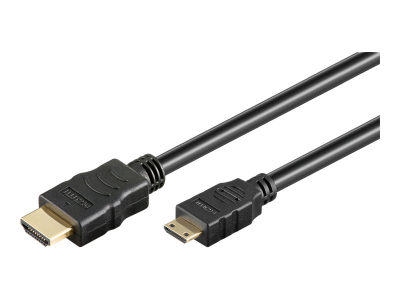 Kabllo HDMI Goobay High Speed Mini, 2 m, me Ethernet, e zezë