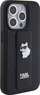 Mbulesë telefoni Karl Lagerfeld Gripstand Saffiano Choupette Pins, për iPhone 14 Pro, e zezë