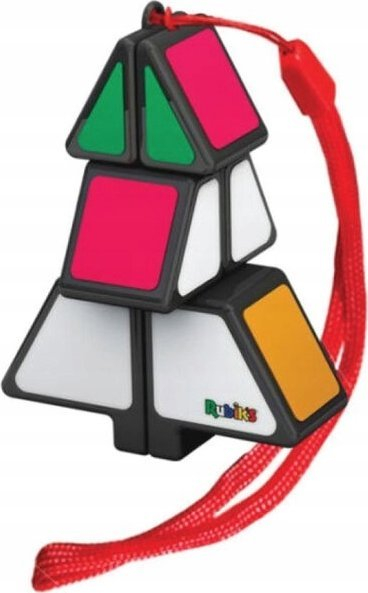Lodër puzzle Rubik's Christmas Tree, në formë bredhi, me rrip varje, me ngjyra të ndryshme