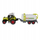 Lodër traktor MEGA CREATIVE 567324, me rimorkio rezervuari, 45x15x12 cm, jeshil e bardhë
