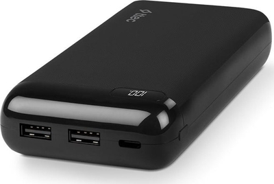 Powerbank T-Tec PowerSlim LCD, 20000mAh, USB-C, i zi