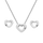 Hot Diamonds Amulets Heart Сет од Обетки и Ѓердан