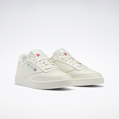 Патики Reebok Club C 85 Vintage W, кожа, за жени, бели
