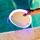 Lampë pishine Newgarden Papaya, LED solare RGBW, IP68, e bardhë