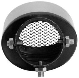 Majë auspuhi dekorative universale T304, dalje 105x70mm, hyrje 57mm, inox i lustruar