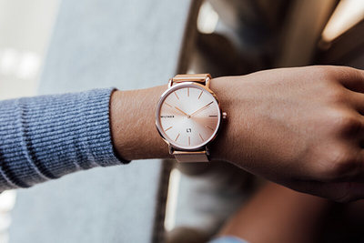 Orë dore Millner Mayfair Pink 39 mm