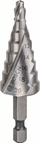 Степенесто сврдло Bosch Hex Shank HSS, 4-20mm, тврд челик