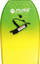 Dërrasë bodyboard Pure4Fun XPE, 37", për kalamaj, jeshile me të verdhë