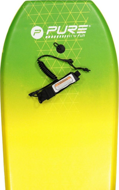 Dërrasë bodyboard Pure4Fun XPE, 37", për kalamaj, jeshile me të verdhë
