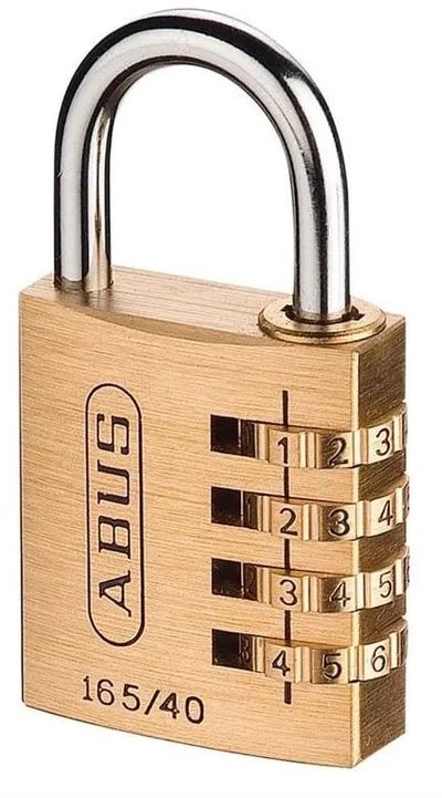 Dry me kod Abus 165 Series 40mm, kombinim 4 shifra, bronz