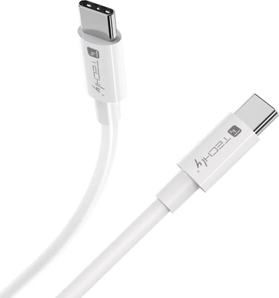 Kabllo USB Techly USB4 Gen3 USB C EPR, 40 Gbit/s, 240W 1m, e bardhë