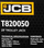 Krik hidraulik JCB T820050, 2T, lartësi 135–340mm, i zi