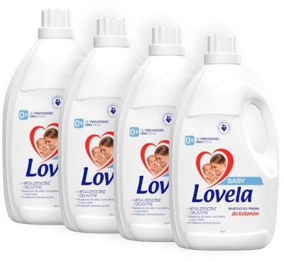 Течен детергент за облека во боја Lovela Baby, 1.45L, 16 перења