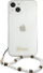 Mbështjellës telefoni Guess GUHCP13MKPSWH, për iPhone 13 6.1", hardcase transparent, i bardhë Pearl