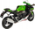 Model motori i vogël Welly Kawasaki Ninja ZX-10R 2020, shkalla 1:12, die-cast, jeshile me të zezë