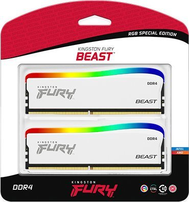 Memorie Kingston Fury Beast RGB Special Edition, DDR4, 32 GB, 3600 MHz, CL18, KF436C18BWAK2/32