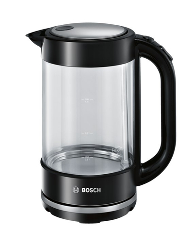 Shinik ujë Bosch TWK70B03, 1.7L, xham Schott Duran, i zi