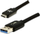 Kabllo USB Logo USB A në USB C, 2 m, USB 3.2 Gen 1, e zezë