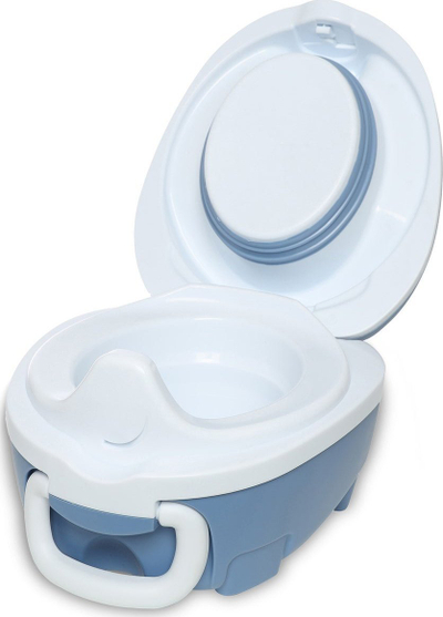 Qerre tualeti për udhëtim My Carry Potty Travel Potty, nga 18 muajsh, mbyllje hermetike, blu