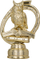 Figurinë dekorative Tryumf T B314, buf shkencor, 9 cm, ngjyrë e artë
