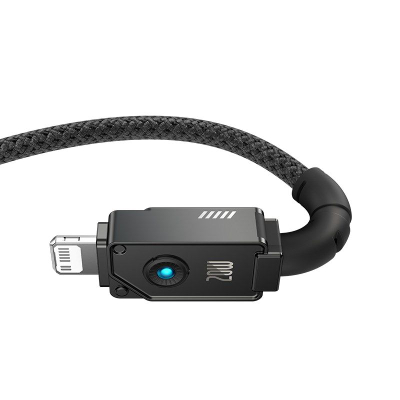 Kabllo karikimi Baseus Unbreakable USB C në Lightning, 20W, 2m, e zezë