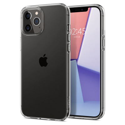 Mbrojtëse Spigen Crystal Flex për iPhone 12 / 12 Pro, transparente
