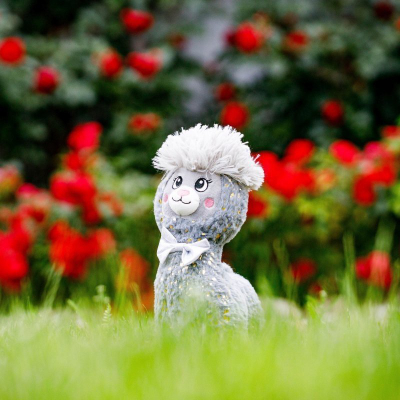 Lodër pelushi INNOGIO Alpaca Soft, 30 cm, gri