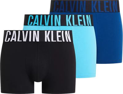 Set mbathje për meshkuj Calvin Klein, 3 palë, të zeza/kaltra