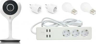 Pako smart home Woox Starter Pack, set fillestar, kontroll me aplikacion, e bardhë