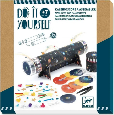 Сет играчка DJECO Do It Yourself Space Kaleidoscope, составување калеидоскоп, за деца 7+